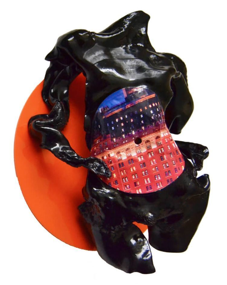 cityscape vinyl record art