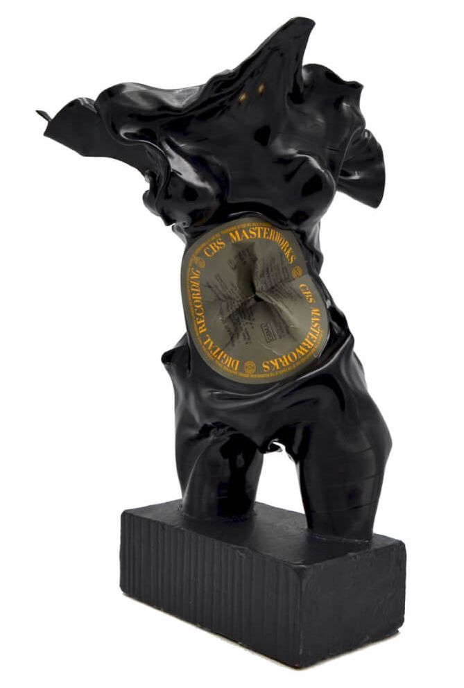 classical vinyl record sculpture