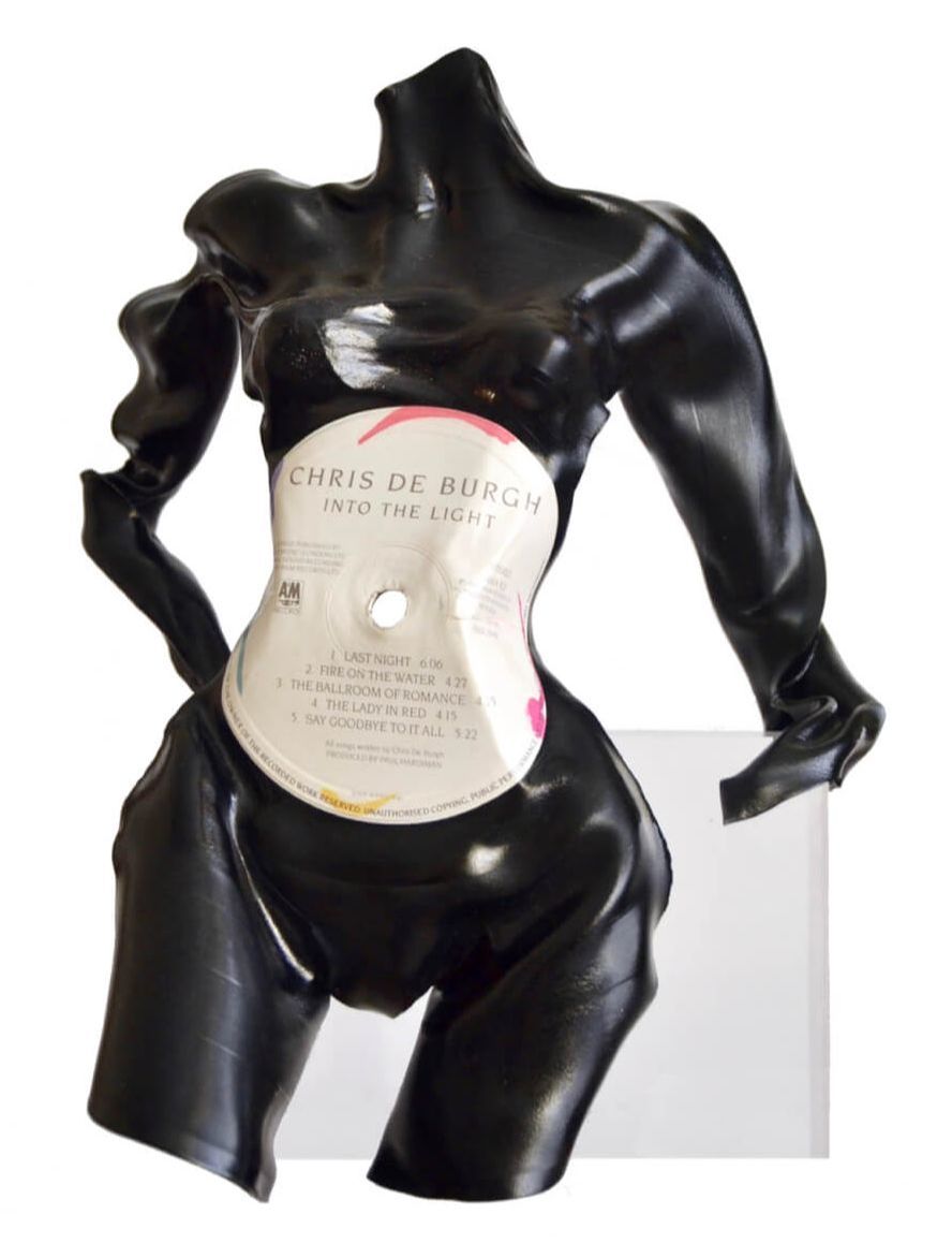 de burgh vinyl record sculpture
