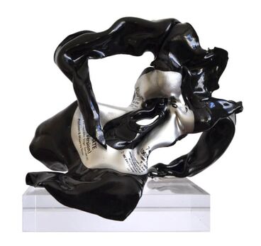 exterminate vinyl record sculpture