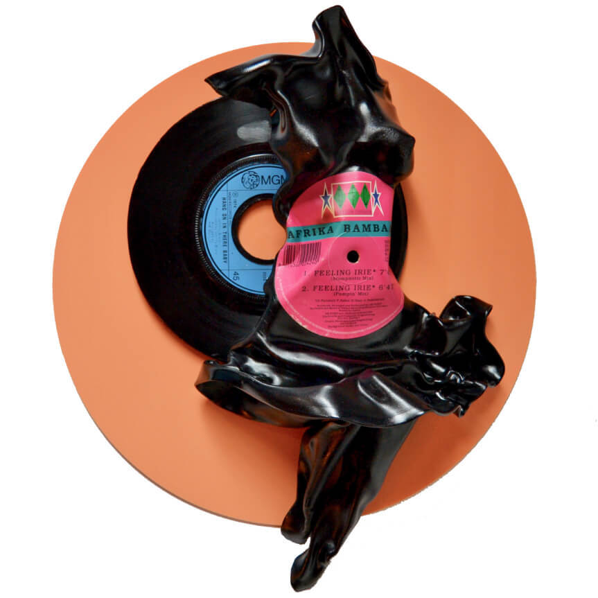 wall mounted record art
